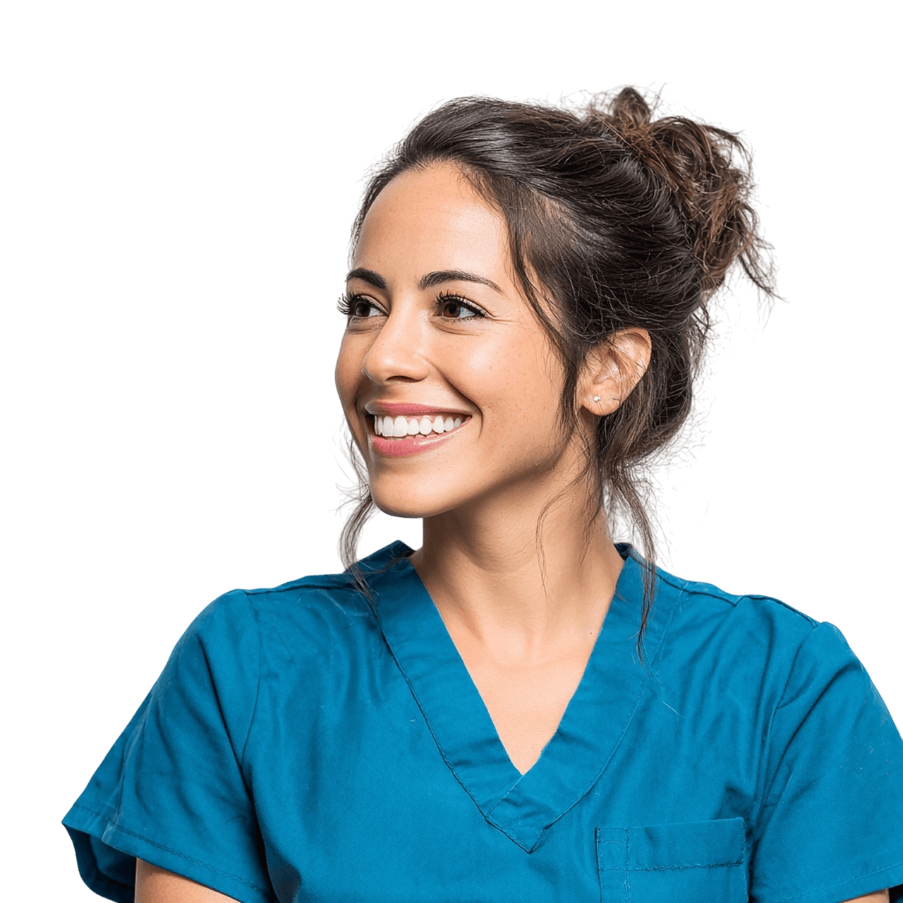 Woman smiling